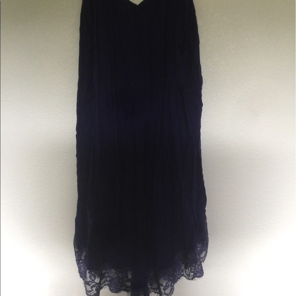Dark Blue Intimately Free People Lace Dress - Picture 3 of 4